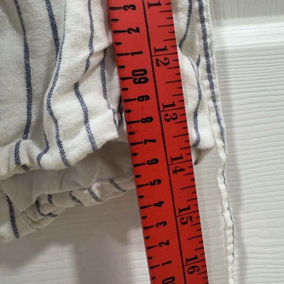 Women’s The A&F Mara Linen-Blend Button-Through Vest Medium M Striped - Picture 7 of 8
